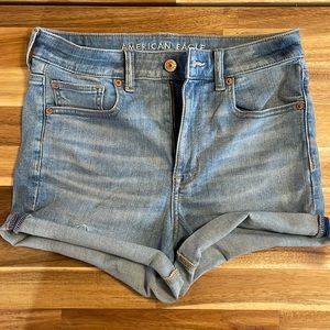 AE NE(X)T LEVEL SUPER HIGH-WAISTED DENIM SHORT SHORT